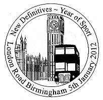 Postmark showing Westminster Bridge.