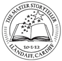 Postmark showing open book.