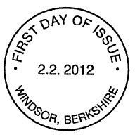 Non-pictorial Windsor first day of issue postmark.