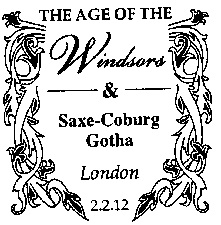 ornate postmark with text as below.