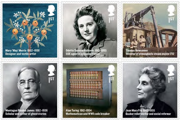 Britons of Distinction Stamps February 2012.