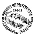postmark showing fragment of a musical score.
