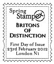 POstmark in the design of a stamp.