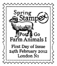 Stampex Postmark showing a sheep.