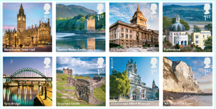 A-Z of the UK stamps M-P+T-W.