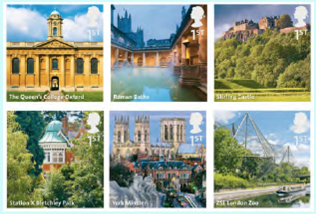 A-Z of the UK stamps Q-S+X-Z.