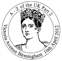 Postmark showing Queen Victoria.