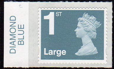 1st Large Jubilee Machin definitive issued 25-4-2012.