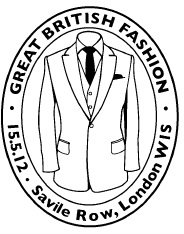 Postmark showing a man's jacket.