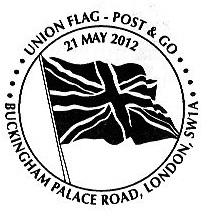 Postmark showing Union Flag.