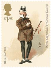Charles Dickens Mr Micawber Stamp.