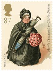 Charles Dickens Mrs Gamp Stamp.