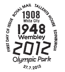 First day postmark 2012 Olympics.