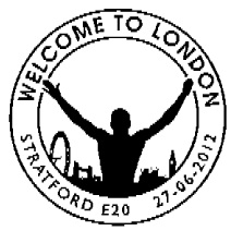 Postmark showing winning runner and London Skyline.