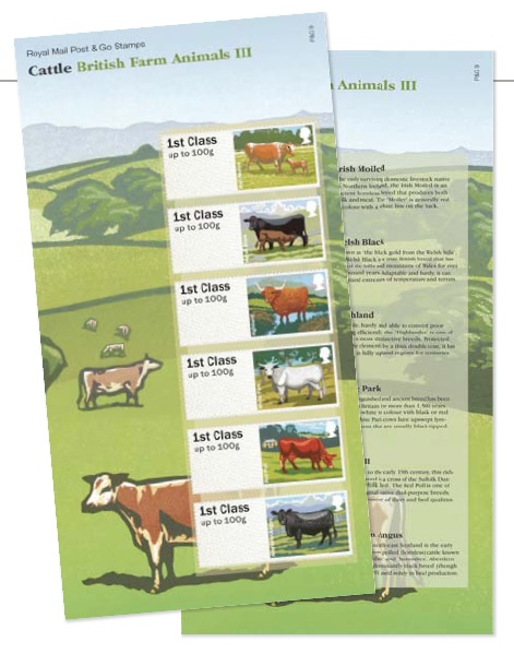 Cattle Faststamps  presentation pack.