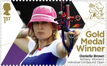 Gold MEdal Stamp Archery : Women's Ind. Compound Open Danielle Brown.