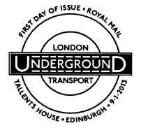 Official London Underground fd postmark showing London Undeground logo.