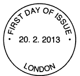 Non-pictorial London first day postmark.