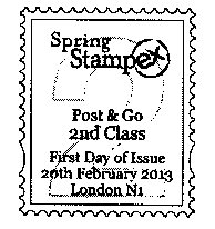 Stampex Postmark for 2nd class Faststamps.