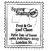 Stampex Postmark for 2nd class Faststamps.