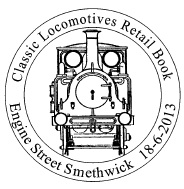 Postmark showing tanke engine.