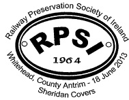 Postmark with logo of RPSI.
