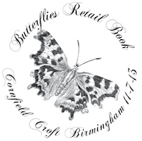 Postmark showing a Comma butterfly.