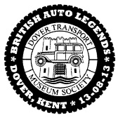 Postmark showing logo of Dover Transport Museum Society.