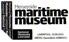 Postmark showing the logo of Merseyside Maritime Museum.