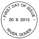 Non-pictorial postmark River, Dover.