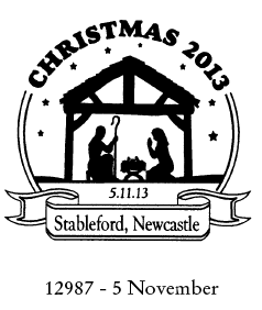 Christmas Postmark from Stableford.