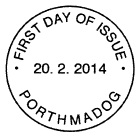 Porthmadog non-pictorial postmark.