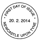 Newcastle-upon-Tyne non-pictorial postmark.