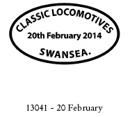 Oval Postmark with text as below.