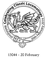 Postmark showing Welsh dragon.