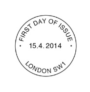 Non-pictorial first day postmark.