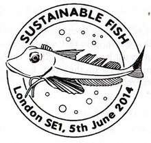 Postmark showing a fish.