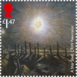 Great War 1914 - Star Shell stamp £1-47.