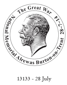 Special postmark showing profile head of K George V.