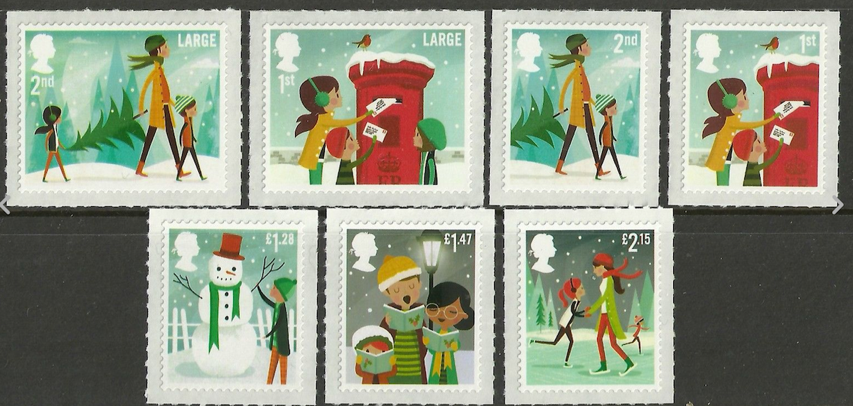 Christmas 2014 stamp set.