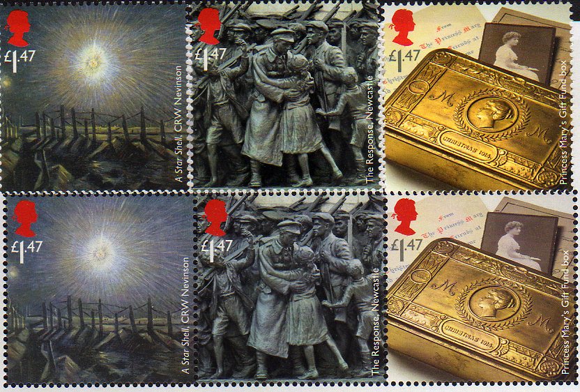 High Value Great War  Centenary stamps 2014.