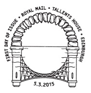Official first day postmark for British Bridges.
