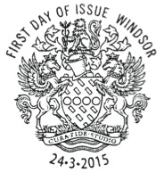 Windsor first day postmark for new definitives.
