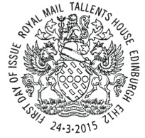 Tallents House first day postmark for new definitives.