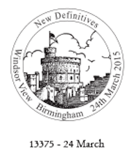 Birmingham postmark showing Windsor castle.