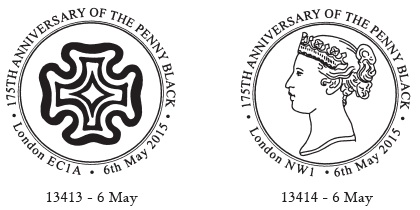 Postmarks showing Maltese Cross postmark, and Queen Victoria.