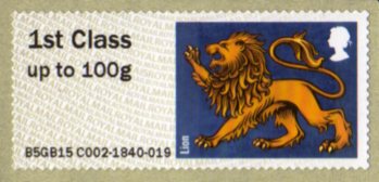 Post and Go Faststamp - Heraldic Lion.