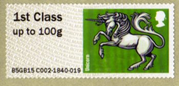 Post and Go Faststamp Healdic Unicorn.