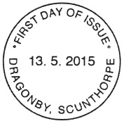 Dragonby non-pictorial first day postmark.