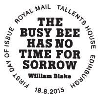 Official first day postmark for Bees stamps.